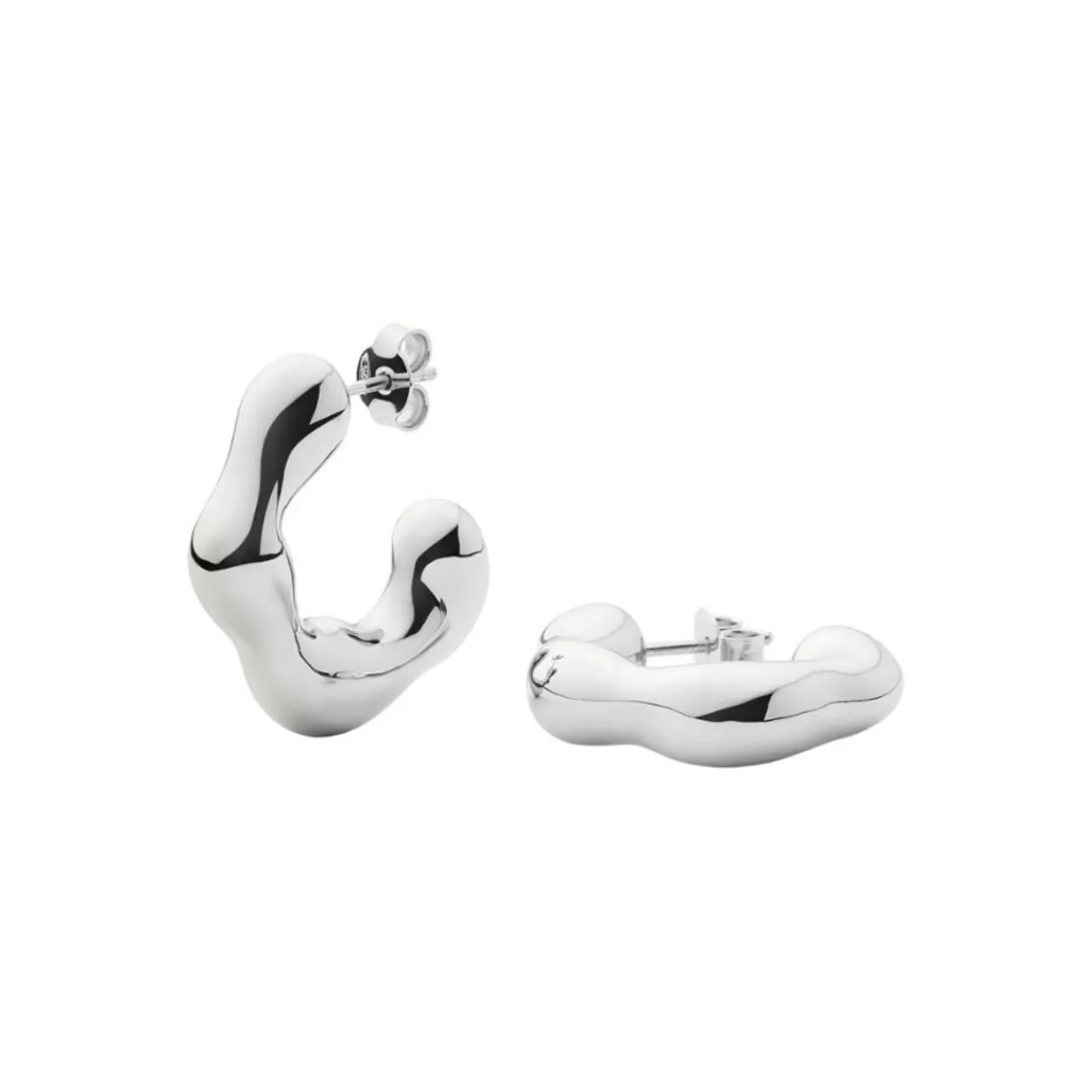 New Eny Puffy Medium Hoop Earrings Women Earrings