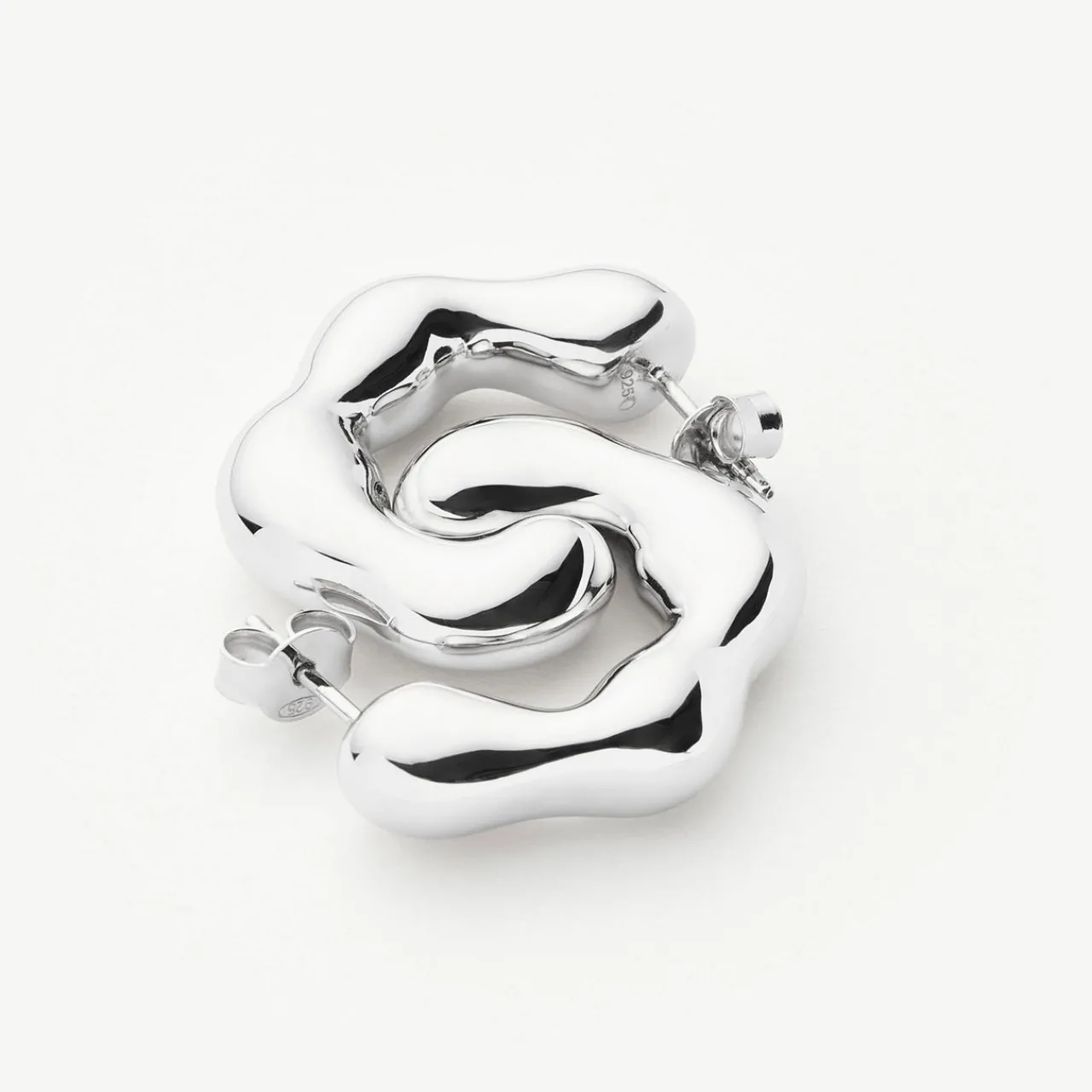 New Eny Puffy Medium Hoop Earrings Women Earrings