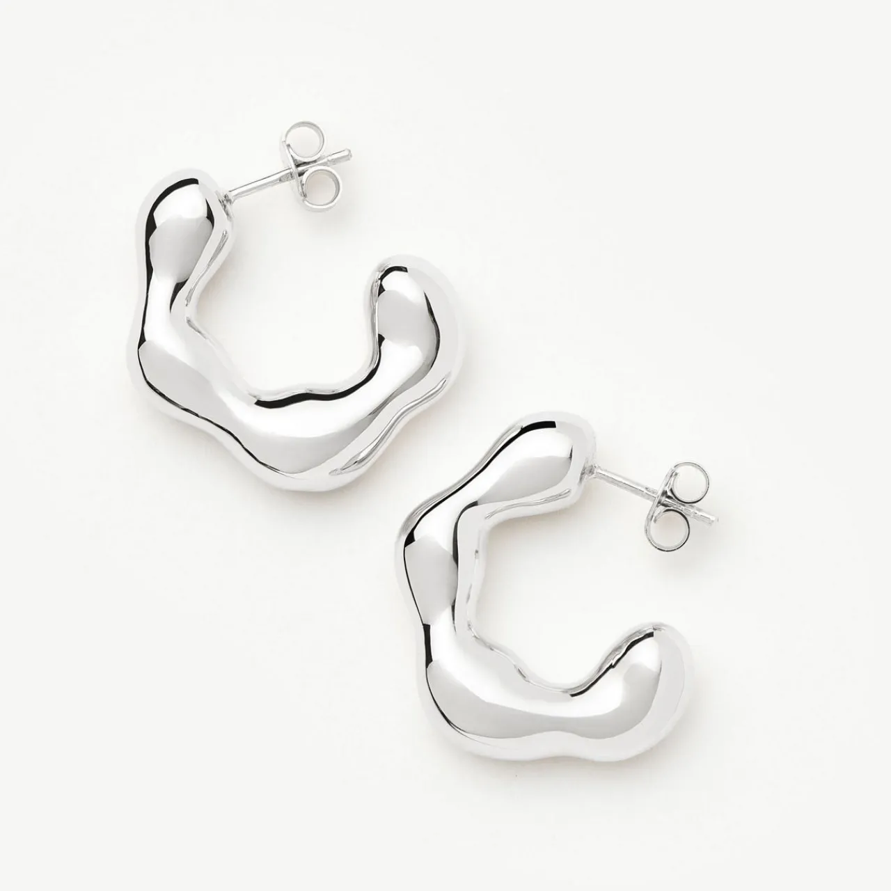 New Eny Puffy Medium Hoop Earrings Women Earrings