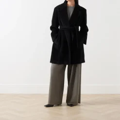 Best Eolico Belted Wrap Coat Women Coats & Jackets