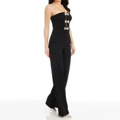 Erica Bow Wide Leg Jumpsuit Women Jumpsuits