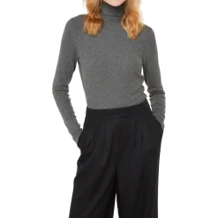 Outlet Essential Ribbed Polo Neck Women Sweaters & Cardigans
