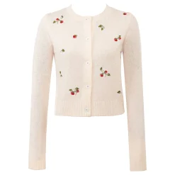 Evelina Embroidered Cardigan Women Sweaters & Cardigans