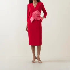 Online Everly Flower Appliqué Pencil Dress Women Dresses