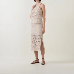 Best Falima High-Rise Crochet Skirt Women Skirts