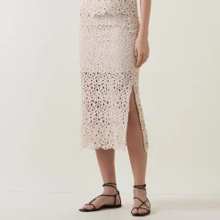 Best Falima High-Rise Crochet Skirt Women Skirts