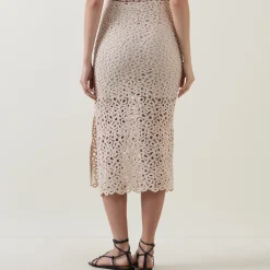 Best Falima High-Rise Crochet Skirt Women Skirts