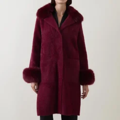 Hot Faux Fur Trim Jacket Women Coats & Jackets