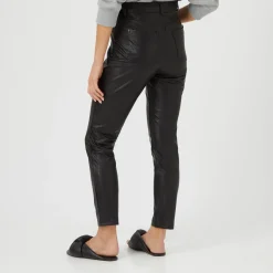 Hot Faux Leather Five Pocket Leggings Women Leggings