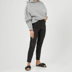 Hot Faux Leather Five Pocket Leggings Women Leggings