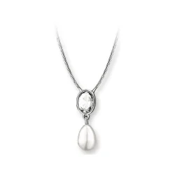 New Faux Pearl Drop Pendant Necklace Women Necklaces