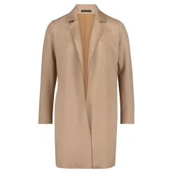 Hot Faux-Suede Open-Front Jacket Women Coats & Jackets