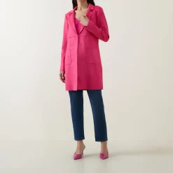 Discount Faux-Suede Single-Breasted Blazer Women Coats & Jackets
