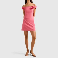 Best Faye Floral Applique Bardot Top Women Tops