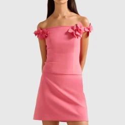 Best Faye Floral Applique Bardot Top Women Tops