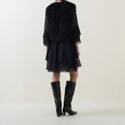 Clearance Feather Effect Gilet Women Coats & Jackets