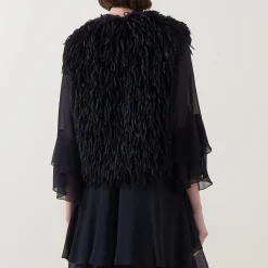 Clearance Feather Effect Gilet Women Coats & Jackets