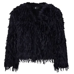 Hot Feather Effect Jacket Women Coats & Jackets