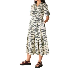 Clearance Feathered Tiger Shirt Dress Women Dresses