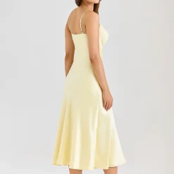 Hot Felicity Satin Bias Cut Dress Women Dresses