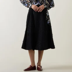 Sale Fiamma Floral Appliqué Skirt Women Skirts