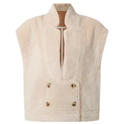 Best Fikaly Reversible Double-Breasted Gilet Women Coats & Jackets
