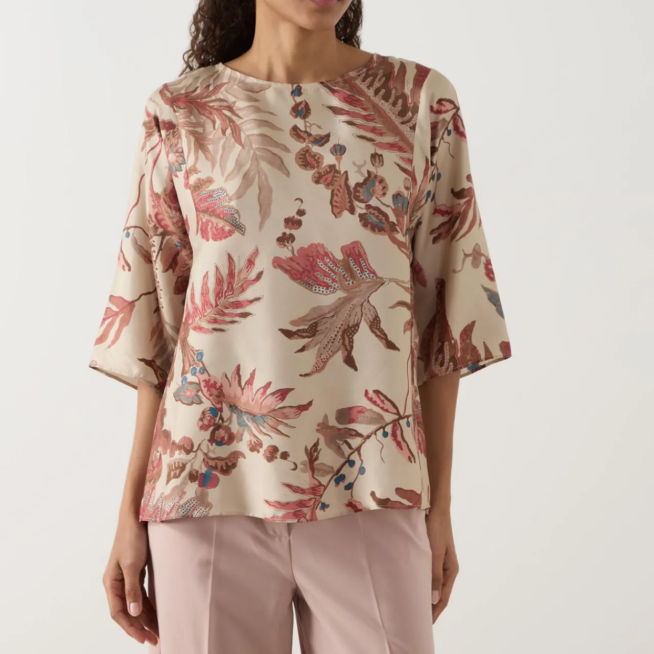 Best Filippo Printed Blouse Women Tops