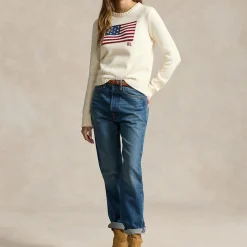 New Flag Logo Sweater Women Sweaters & Cardigans