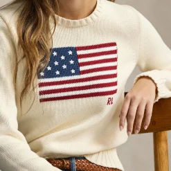 New Flag Logo Sweater Women Sweaters & Cardigans