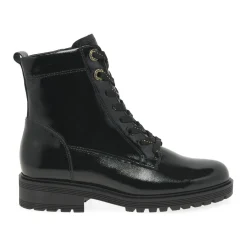 New Flamboyant Lace-Up Patent Ankle Boots Women Boots