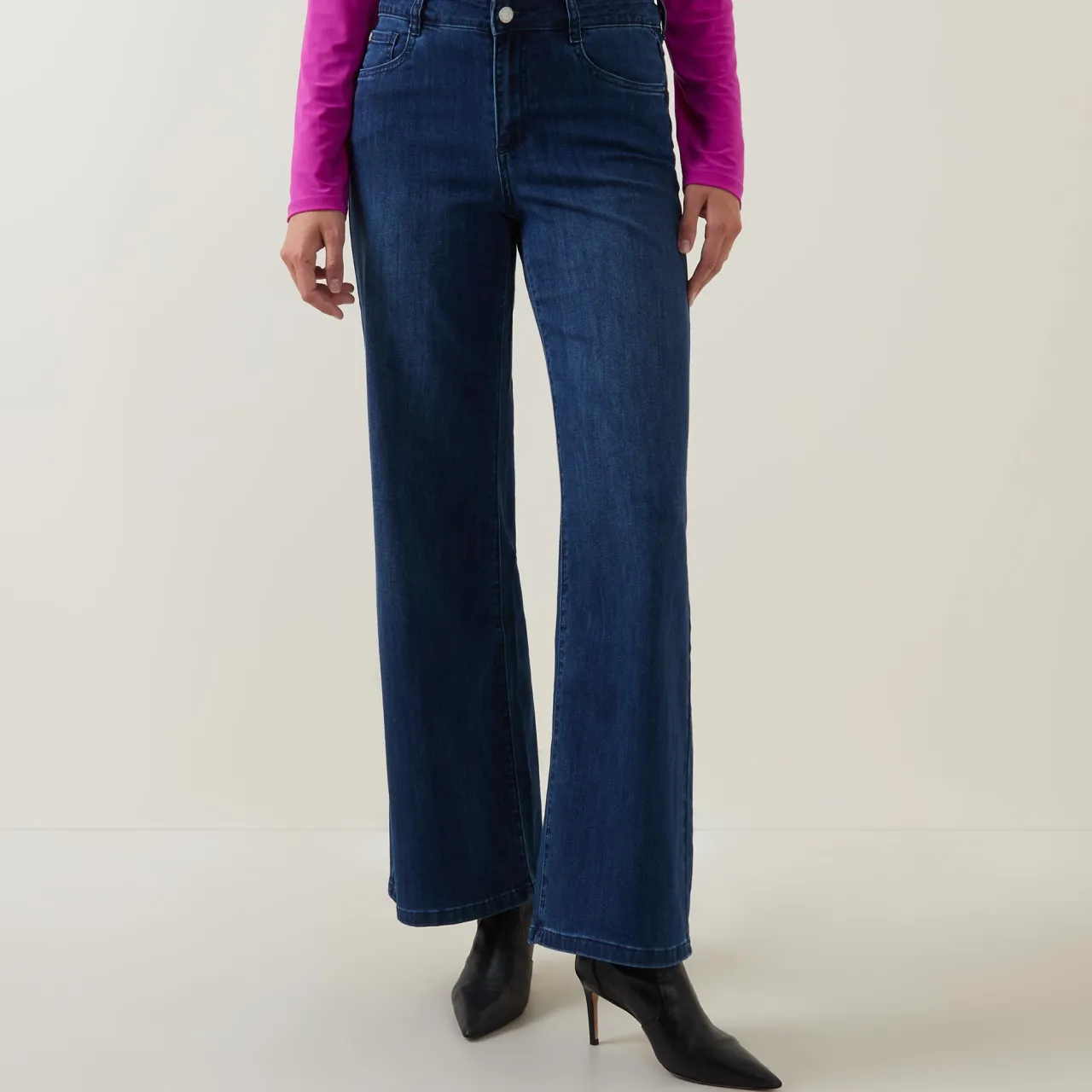 Flared Leg Jeans Women Trousers & Shorts