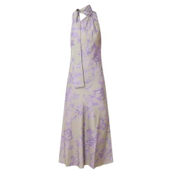 Outlet Flash Floral Scarf Dress Women Occasion Dressing
