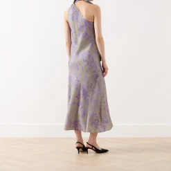 Outlet Flash Floral Scarf Dress Women Occasion Dressing