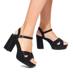 Outlet Fleur Platform Block Heels Women Heels