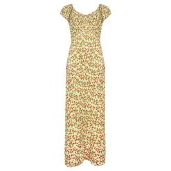 Floral Bow Detail Flared Dress Women Dresses