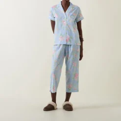 Sale Floral Cropped Pyjama Set Women Sleepwear