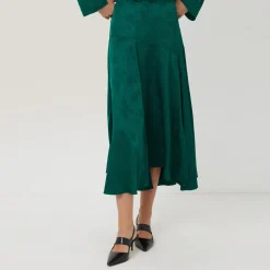 Sale Floral Jacquard Skirt Women Skirts