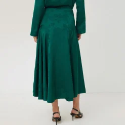 Sale Floral Jacquard Skirt Women Skirts