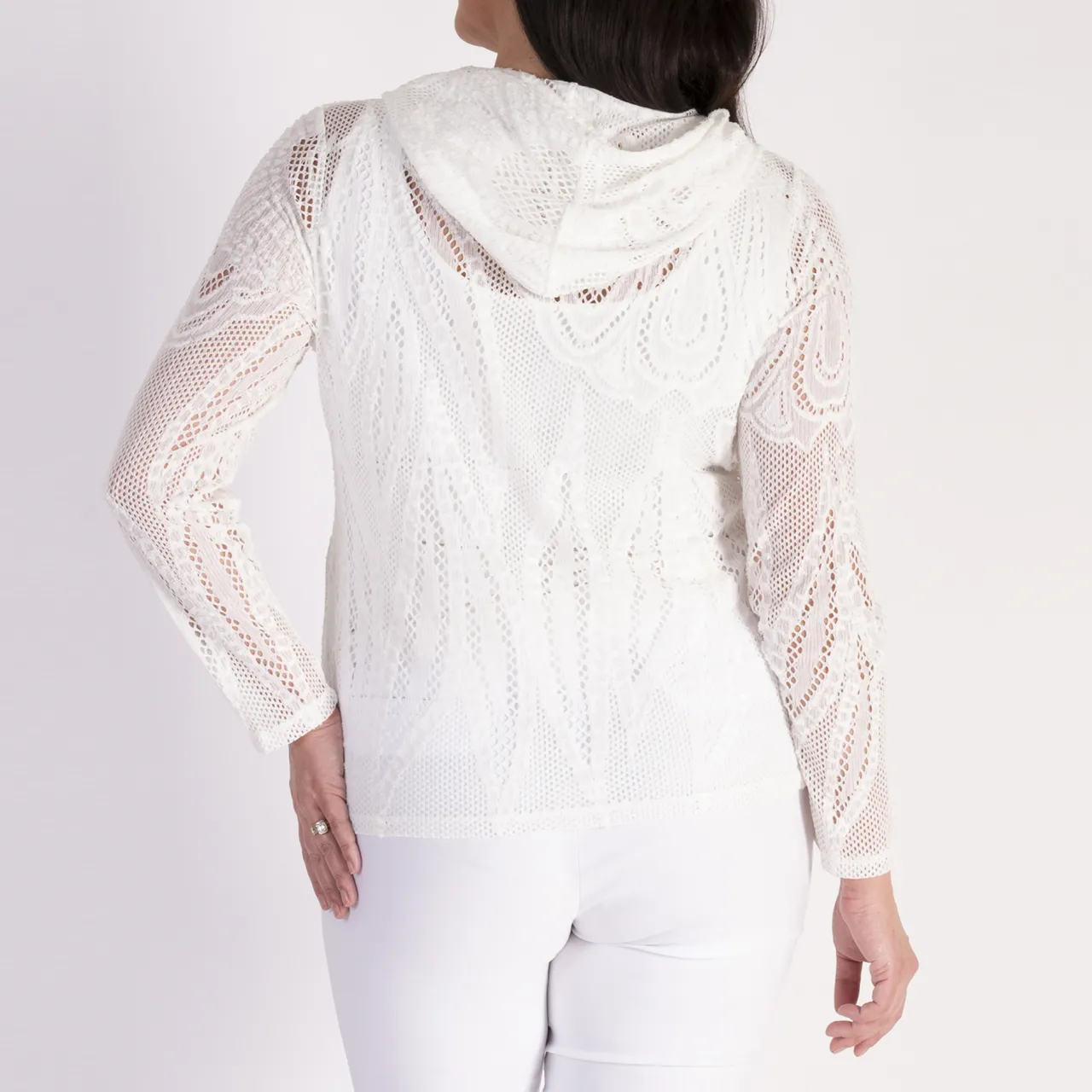 New Floral Lace Hoodie Women Sweatshirts & Hoodies