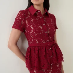 Outlet Floral Lace Peplum Pencil Dress Women Mother Of The Bride|Occasion Dressing