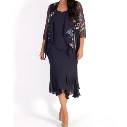 Online Floral Open Front Shrug Women Coats & Jackets