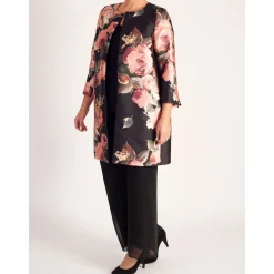 Hot Floral Placement Coat Women Coats & Jackets