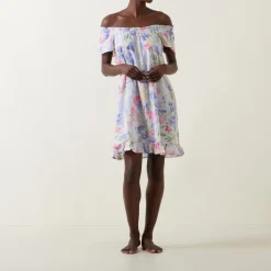 Hot Floral Print Night Dress Women Sleepwear