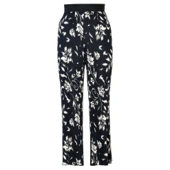 Discount Floral Print Plissé Pleated Trousers Women Trousers & Shorts