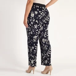 Discount Floral Print Plissé Pleated Trousers Women Trousers & Shorts