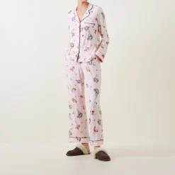 Online Floral Pyjama Set Women Sleepwear
