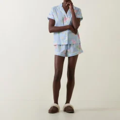 Floral Shorts Pyjama Set Women Sleepwear