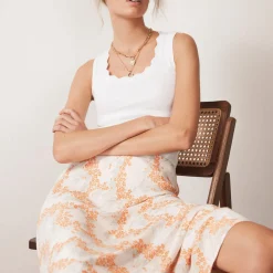 Discount Floral Slip Skirt Women Skirts