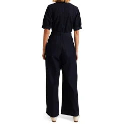 New Florisa Wide-Leg Denim Jumpsuit Women Jumpsuits