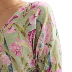 New Flossie Floral Linen Top Women Tops